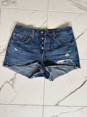 Levi's Button-Fly Denim Shorts 100% Cotton